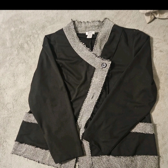 Monroe Tweed Blazer Women 2XL Office Church Party Y2k Cottage Boho Barbie - Picture 3 of 11